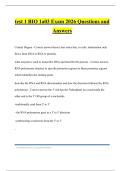 test 1 BIO 1a03 Exam 2026 Questions and Answers