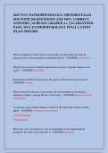 2025 WCU PATHOPHYSIOLOGY MIDTERM EXAM  2026 WITH 260 QUESTIONS AND 100&percnt; CORRECT  ANSWERS &vert; ALREADY GRADED A&plus; &vert; GUARANTEED  PASS &vert; WCU PATHOPHYSIOLOGY FINAL LATEST  EXAM 2025&sol;2026 