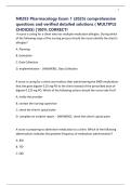 NR293 Pharmacology Exam 1 &lpar;2025&rpar; comprehensive questions and verified detailed solutions &lpar; MULTIPLE CHOICES&rpar; &vert;100&percnt; CORRECT&excl;