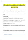 Bio 1A03 Bundled Tests 2026 Questions and Answers