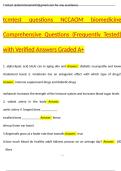 tcmtest questions NCCAOM biomedicine Comprehensive Questions &lpar;Frequently Tested&rpar; witVerified Answers Graded A&plus;