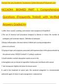 NCCAOM- BIOMED PART 1 Comprehensive Questions &lpar;Frequently Tested&rpar; witVerified Answers Graded A&plus;