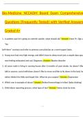 Bio-Medicine NCCAOM Board Exam Comprehensive Questions &lpar;Frequently Tested&rpar; with Verified Answers Graded A&plus;