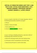 Virtual ATI Predictor Green Light Test A & Test B 2025 &ndash; Actual Exam Questions with 100&percnt; Verified Answers