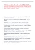 NIMA - Nevada Written Exam - Study Set -ACTUAL EXAM- LATEST VERSION&sol;&sol;NIMA - Nevada Written Exam - Study Set -ACTUAL EXAM- LATEST VERSION