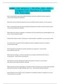 AMMO CDC MODULE 3 REVIEW &lpar;2025&ndash;2026&rpar; &ndash; Complete Exam Questions & Answers With Rationales&comma;