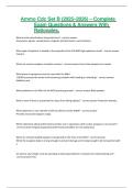 AMMO CDC SET B &lpar;2025&ndash;2026&rpar; &ndash; Complete Exam Questions & Answers With Rationales&comma;