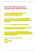 NUFT 202 PTEW Nursing Exam Questions With Verified Answers