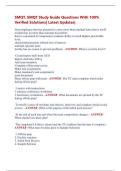 SMQT&comma; SMQT Study Guide Questions With 100&percnt;  Verified Solutions&vert; Latest Updates&vert;