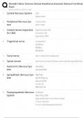 Module I Basic Sciences Test Bank &sol; Dental Anesthesia Assistant Certification &sol; 2025 Update &sol; Score 100&percnt;