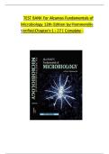 TEST BANK For Alcamos Fundamentals of   Microbiology 12th Edition by Pommerville   Verified Chapter's 1 - 27 &vert; Complet
