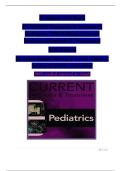 TEST BANK FOR CURRENT Diagnosis & Treatment Pediatrics&comma; 27th Edition by Maya Bunik &comma; Myron J&period; Levin&comma; Mark J&period; Abzug ISBN&colon; 978-1265739898 COMPLETE GUIDE ALL CHAPTERS COVERED 100&percnt; VERIFIED A&plus; GRADE ASSURED&excl;&excl;&excl;&excl;&excl;NEW LATEST UPDATE&excl;&excl;&excl;&excl;&excl;
