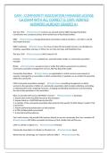 CAM - COMMUNITY ASSOCIATION MANAGER LICENSE GA EXAM WITH ALL CORRECT & 100&percnt; VERIFIED ANSWERS&vert;ALREADY GRADED A&plus;