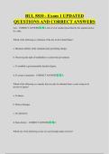 BUL 5810 - Exam 1 UPDATED  QUESTIONS AND CORRECT ANSWERS