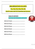 2024 HESI Exit Exam V1&ndash;V6 &ndash; Complete Versions with Next Generation NCLEX &lpar;NGN&rpar; Questions and Verified Answers