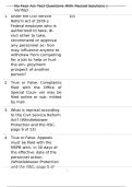 No Fear Act Test Questions With Passed Solutions &vert; Verified