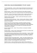 D099 WGU SALES MANAGEMENT STUDY GUIDE