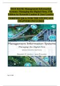 Management Information Systems&colon; Managing the Digital Firm &lpar;17th Edition&comma; Kenneth Laudon & Jane Laudon&rpar; &ndash; Complete Test Bank with Verified Q&As