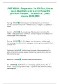 PMT 4800V - Preparation for PM Practitioner Exam Questions and Correct Answers &lpar;Verified Answers&rpar; &vert; Graded A&plus; &vert; Latest Update 2025-2026
