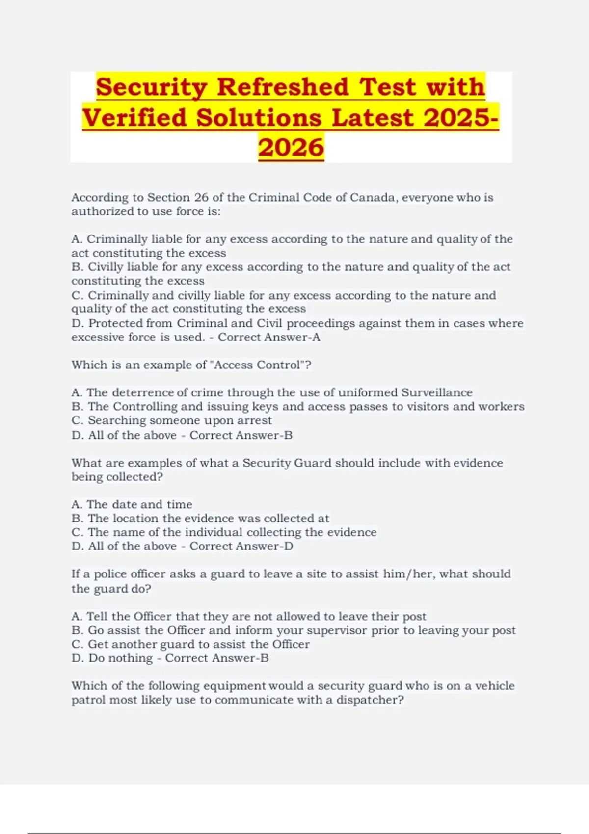 Security Study Guide 2024 Your Essential Prep