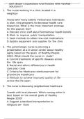 Geri &lpar;Exam 1&rpar; Questions And Answers With Verified Solutions&excl;&excl;&excl;