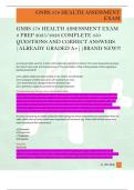 GNRS 578 HEALTH ASSESSMENT EXAM  2 PREP 2025&sol;2026 COMPLETE 350  QUESTIONS AND CORRECT ANSWERS  &vert;ALREADY GRADED A&plus;&vert;&vert;BRAND NEW&excl;&excl;&excl; 