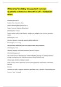 WGU ASC1&sol;Marketing Management Concepts Questions and answers Newest RATED A&plus; 2025&sol;2026 NEW&excl;&excl;