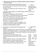 Testbank for Geri Exam 1 Questions With Correct Answers Already Passed