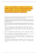 FTCE NavaED Middle Grades English 5&ndash;9 Exam &lpar;Latest&rpar; &vert; 60 Verified Questions with Correct Answers & Rationales &vert; Graded A&plus;