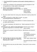 Geri Exam NCLEX questions and answers already graded a&plus; &vert; latest