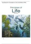 Test Bank for Principles of Life&comma; 3rd Edition 