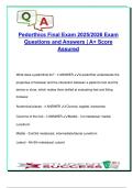 Pedorthic Certificate Program &vert; Final Exam 2025&sol;2026 &vert; 140&plus; Solved Questions with Rationales &vert; Foot Pathologies&comma; Orthotic Posting&comma; Gait Phases