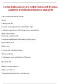 Turcan SBB Exam Review &ndash; AABB Packet with Practice Questions and Revised Solutions 2025&sol;2026