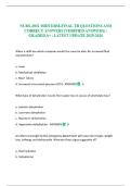 NURS-3032 MIDTERM-FINAL TB QUESTIONS AND CORRECT ANSWERS &lpar;VERIFIED ANSWERS&rpar; &vert; GRADED A&plus; &vert; LATEST UPDATE 2025-2026 