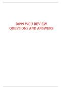 D099 WGU REVIEW QUESTIONS AND ANSWERS