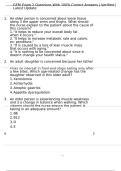 GERI Exam 2 Questions With 100&percnt; Correct Answers &vert; Verified &vert; Latest Update 