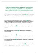 NURS 3032 Pathophysiology Final Exam &vert; 160 Questions And Correct Answers &lpar;Verified Answers&rpar; &vert; Graded A&plus; &vert; Latest Update 2025-2026 &lpar;Nova Southeastern University&rpar;