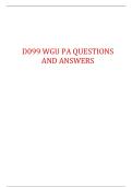D099 WGU PA QUESTIONS AND ANSWERS