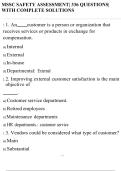 MSSC SAFETY ASSESSMENT&vert; 336 QUESTIONS&vert; WITH COMPLETE SOLUTIONS