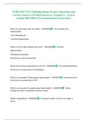 NURS 3032 NSU Pathophysiology Exam 1 Questions and Correct Answers &lpar;Verified Answers&rpar; &vert; Graded A&plus; &vert; Latest Update 2025-2026 &lpar;Nova Southeastern University&rpar;