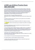 LCSW Law & Ethics Practice Exam Q&A 2025-2026