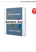 Introduction to Linear Algebra&comma; 6th Edition by Gilbert Strang &ndash; Complete Answer Key &lpar;All Chapters&rpar;