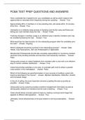 PCMA TEST PREP QUESTIONS AND ANSWERS