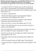 Oklahoma Alarm licensing practice exam 2025&vert; BRAND NEW ACTUAL EXAM WITH 100&percnt; VERIFIED QUESTIONS AND CORRECT SOLUTIONS&vert; GUARANTEED VALUE PACK&vert; ACE YOUR GRADES&period;