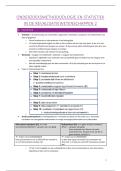 Samenvatting Onderzoeksmethodologie en statistiek in de revalidatiewetenschappen 2