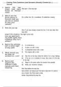 Driving Test Questions And Answers Already Graded A&plus; &vert; Solved