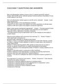 CAS EXAM 7 QUESTIONS AND ANSWERS
