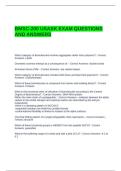 BMSC-200 USASK EXAM QUESTIONS AND ANSWERS