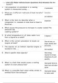 Unit 152 Motor Vehicle Exam Questions And Answers For A&plus; Score&excl;&excl;&excl;