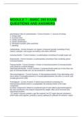 MODULE 7 - BMSC 200 EXAM QUESTIONS AND ANSWERS